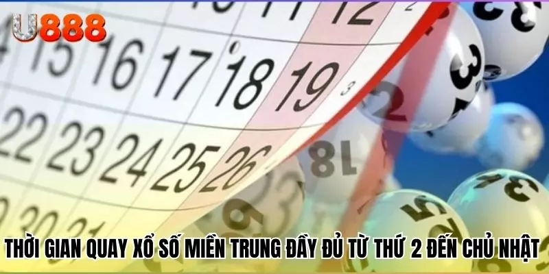 Thời gian quay xổ số miền Trung đầy đủ từ thứ 2 đến chủ nhật 